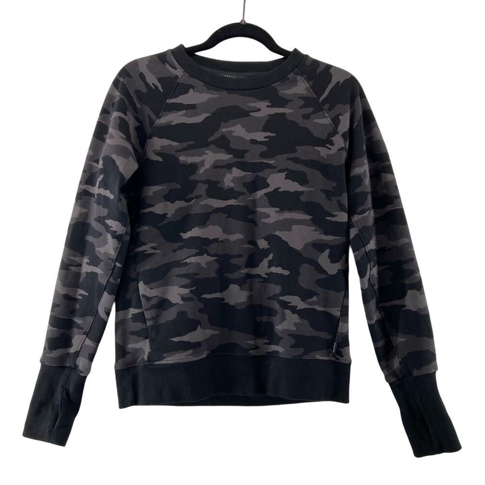 Athleta Camo Sweatshirt Crewneck Size XS